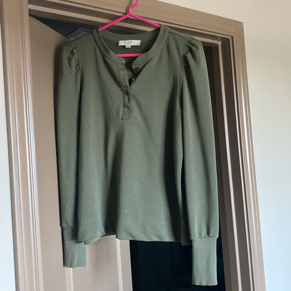 Loft Puff Sleeve Sweatshirt - Picture 1 of 1
